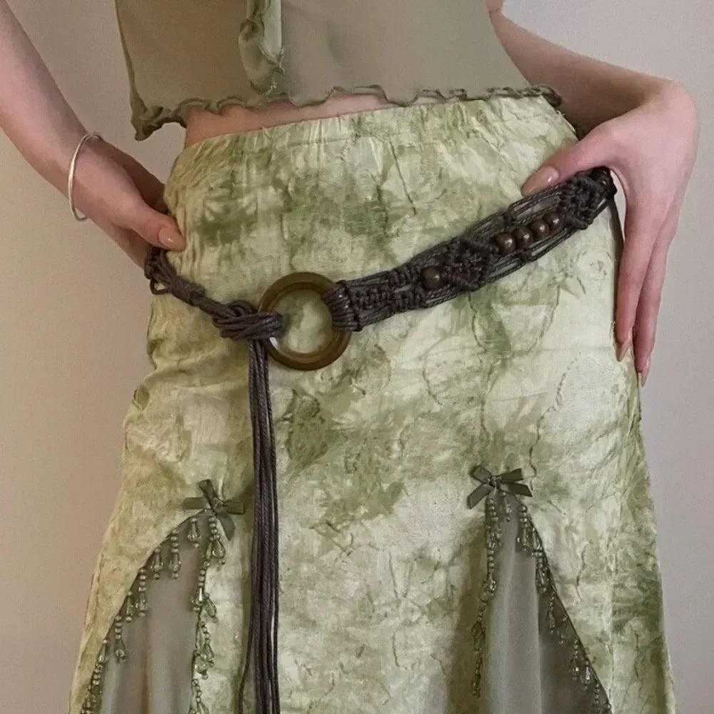 Bohemian Butterfly Tassel Waist Chain Adjustable Belt - Smarsty