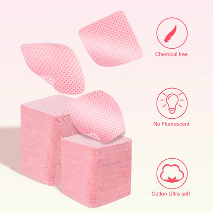 1080pcs Boxed Nail Art Lint-Free Eyelash Glue Wipes Paper Gel Polish Remover Clean Glue Cotton Pads Beauty Cleaning Tools - Smarsty