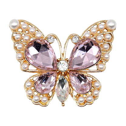 1pcs Metal Shoe Charms for Women Girls Flower Tulip Heart Butterfly Daisy Luxury Pearl Shoe Decorations Pins Sandal Accessories