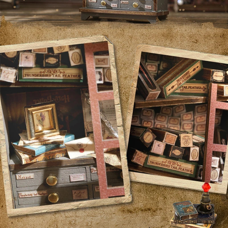 Magical Doll House Wooden Miniature DIY Assembly Building Model Kit Production of Small Room Toys Decorations with Furniture by Smarsty