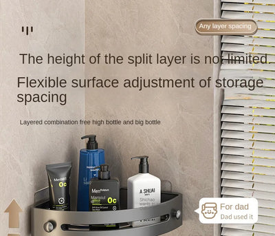 2PCS No Drill Bathroom Shelves for Easy Storage - Smarsty