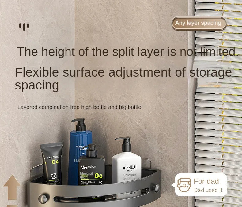 2PCS No Drill Bathroom Shelves for Easy Storage - Smarsty