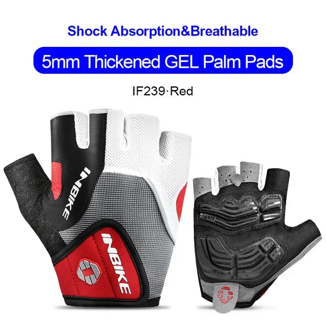 INBIKE Shockproof Gel Cycling Gloves Half Finger - Smarsty