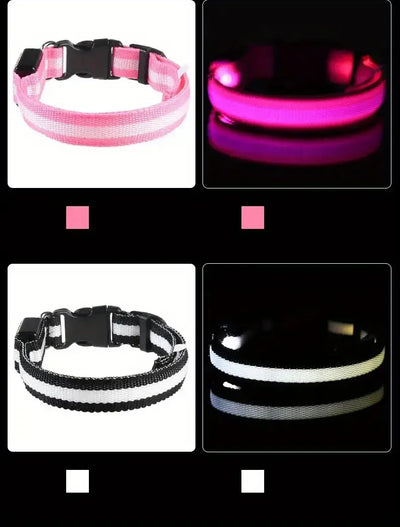 Nylon LED Dog Leash for Night Safety - Smarsty