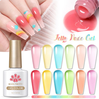Born Pretty 10ml Translucent Jelly Gel Polish - Smarsty