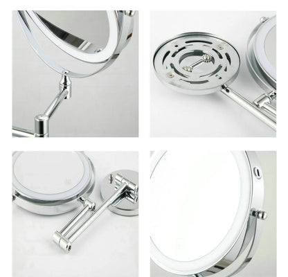 8 Inch USB Rechargeable Shower Mirror with LED Lights - Smarsty