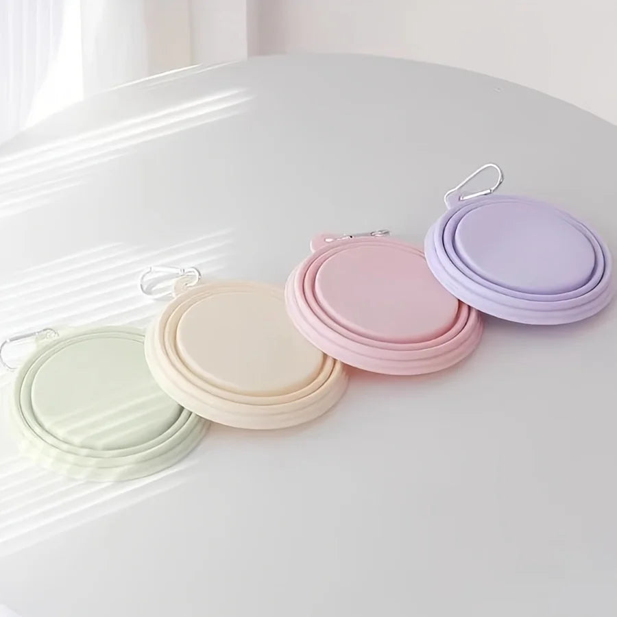 Portable Silicone Dog Travel Bowl for Outdoor Feeding - Smarsty