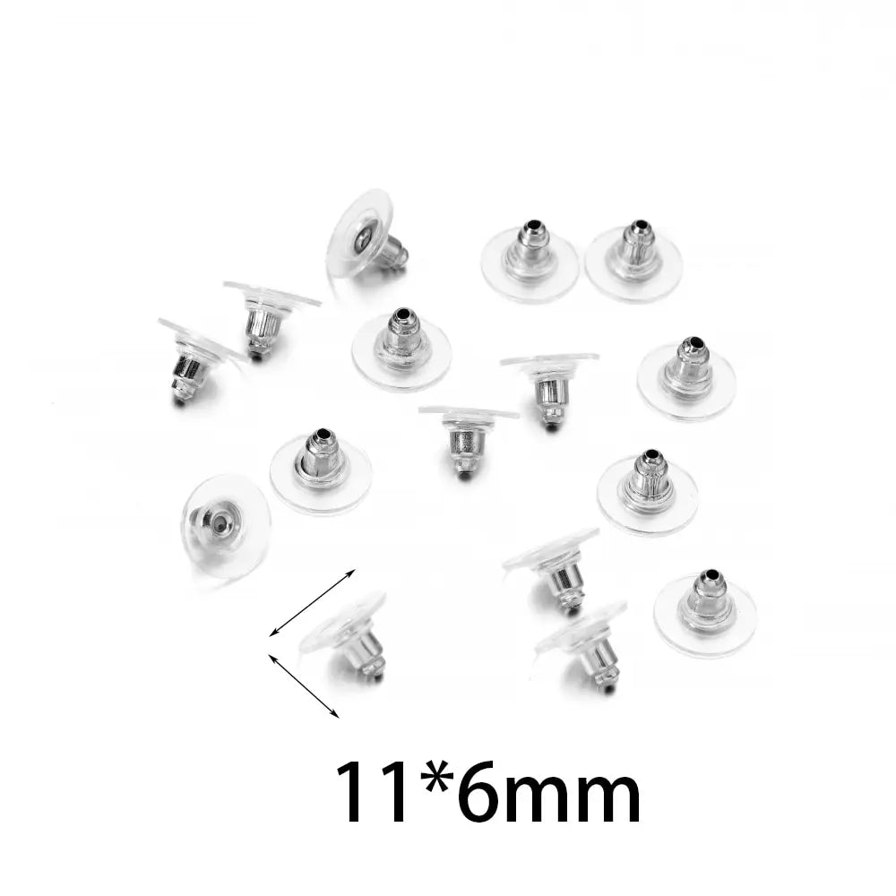 100Pcs Rubber Earring Backs Secure Silicone Stud Nuts - Smarsty