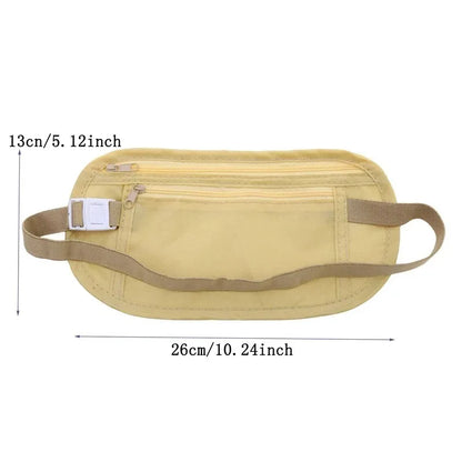 1pcWaterproof Anti-theft Invisible Running Waist Bag Multi-functional Ultra-thin Travel Cell Phone Bag For Men Women Cycling Bag - Smarsty