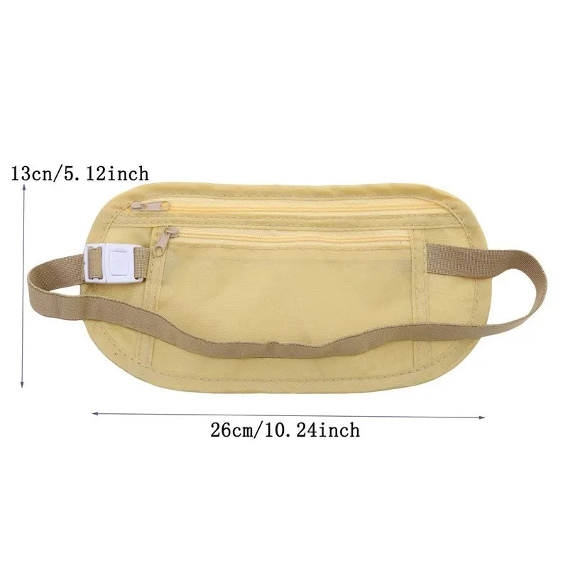 1pcWaterproof Anti-theft Invisible Running Waist Bag Multi-functional Ultra-thin Travel Cell Phone Bag For Men Women Cycling Bag - Smarsty