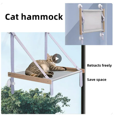 Cat Hammock Window Bed for Sunny Relaxation - Smarsty
