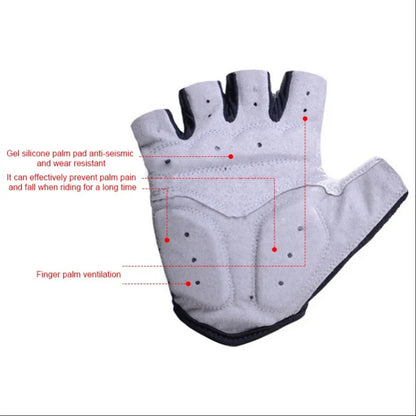 Half Finger Cycling Gloves Anti Slip Breathable - Smarsty