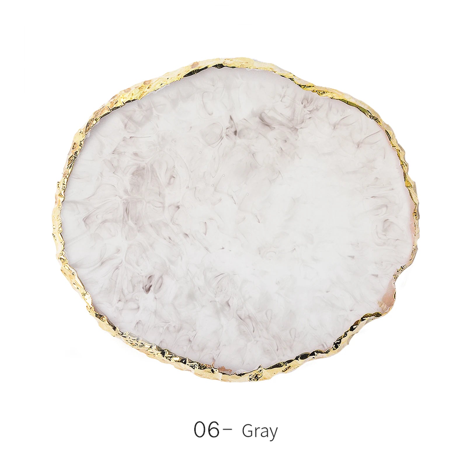 Round Resin Agate Nail Art Palette for Easy Mixing - Smarsty