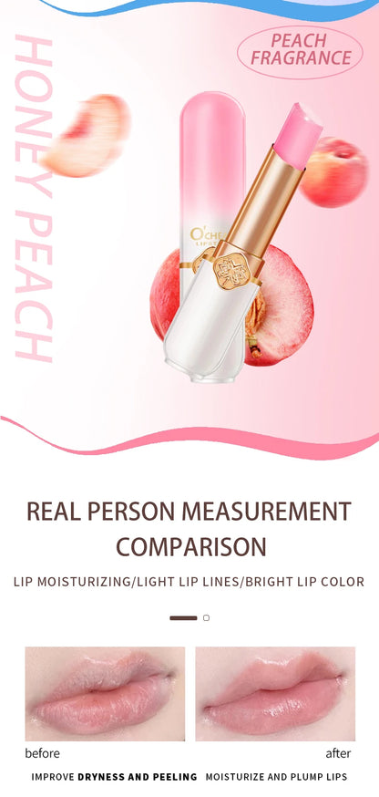 O'CHEAL Color Changing Lip Balm Moisturizing Peach Formula - Smarsty