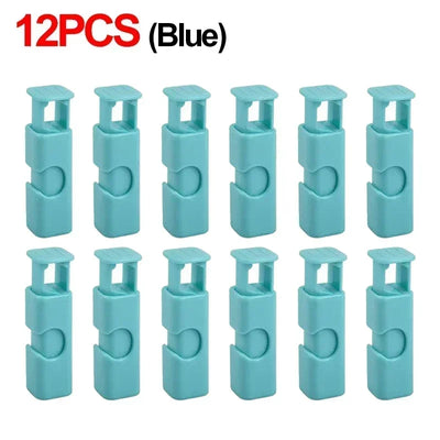 12 PCS Squeeze Bread Bag Clips Reusable Fresh Food Seal Plastic Clip Snack Bag Seal Spring Clip Home Kitchen Storage by Smarsty