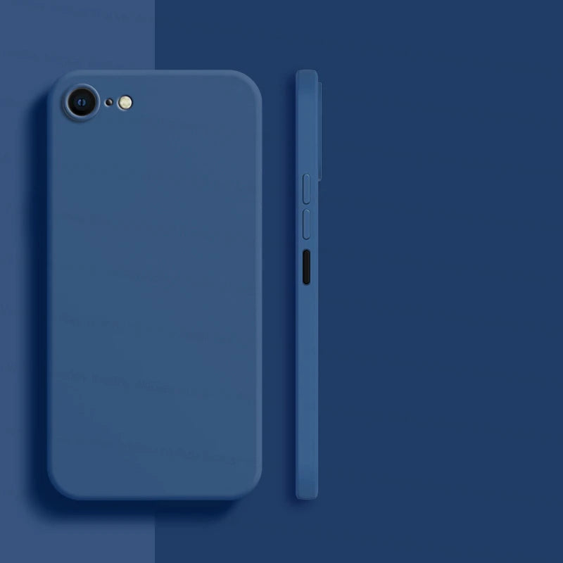 Smarsty Shockproof Soft TPU iPhone 8 Case Liquid Silicone Back -