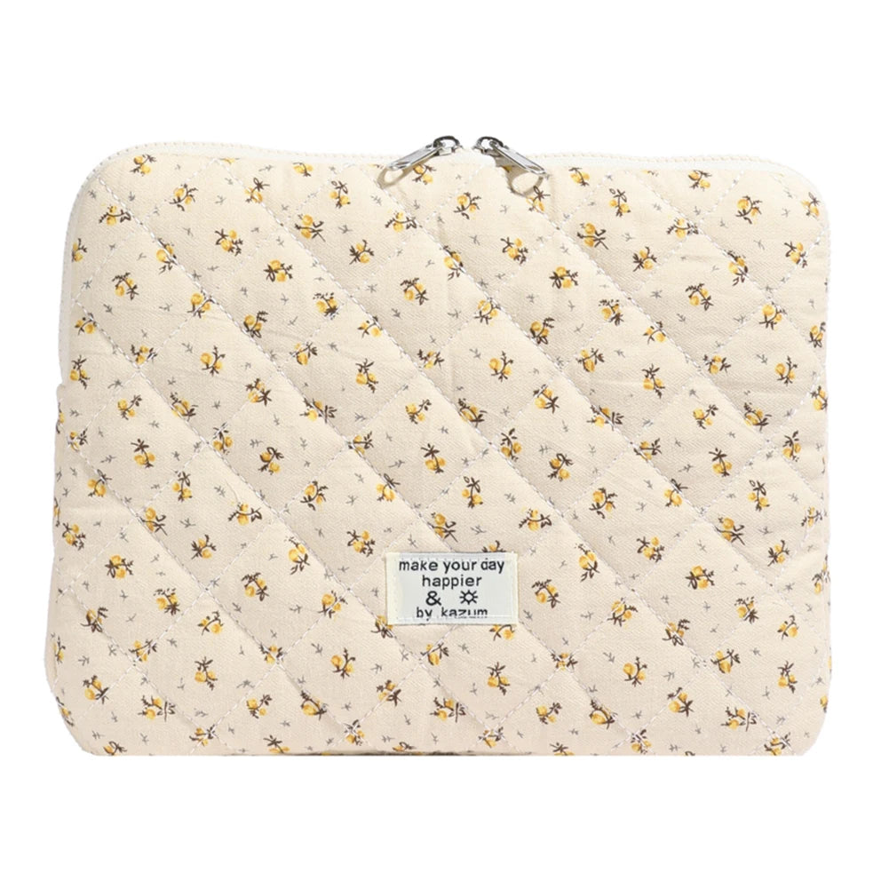 Flower Pattern Laptop Sleeve Case Bags Portable Computer Cover Bag Tablet Pouch for Macbook Air Pro 11 13 14 15 Inch Cover