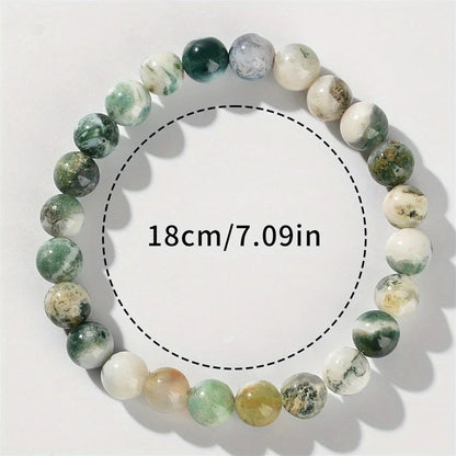 Dendritic Agate Stress Relief Crystal Bracelet - Smarsty