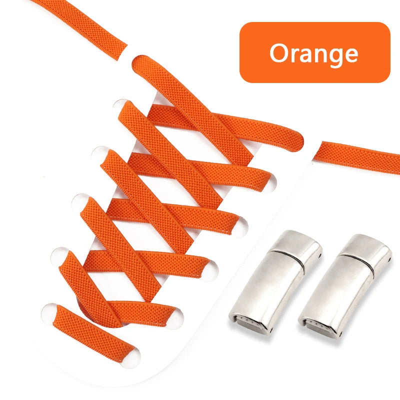 NEW NoTie Shoelaces Magnetic Shoe Laces Clip Flat Elastic Stretch Laces Sneakers Woman Men Children Casual Shoelace for AJ AF1