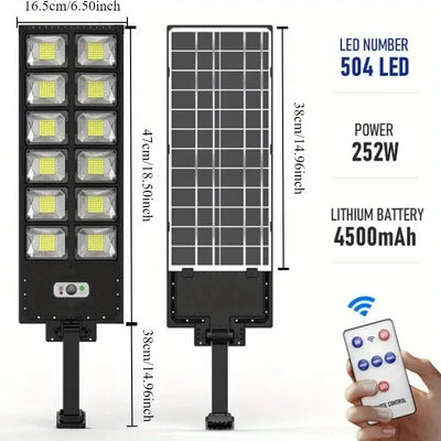 100000LM Ultra Powerful Solar Lamp With Remote Control Outdoor Solar Induction Street Yard Light IP65 Waterproof Garden Lights