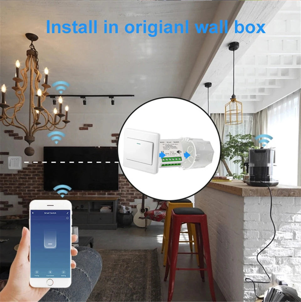 Tuya WiFi Mini Smart Switch Module for Voice Control - Smarsty