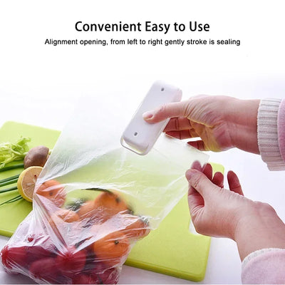 1pc Mini Handheld Snack Sealer,Compact ABS Plastic Bag Sealer for Freshness, Easy-to-Use Kitchen Gadge,Portable Sealer Packaging by Smarsty
