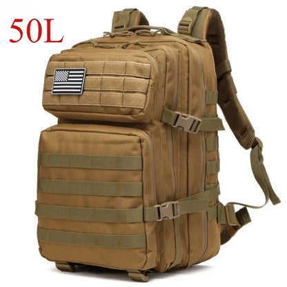 25L/50L Tactical Backpack Molle Bag Outdoor Bags Backpack for Hiking Camping Trekking Hunting Fishing GYM Bags Backpacks - Smarsty