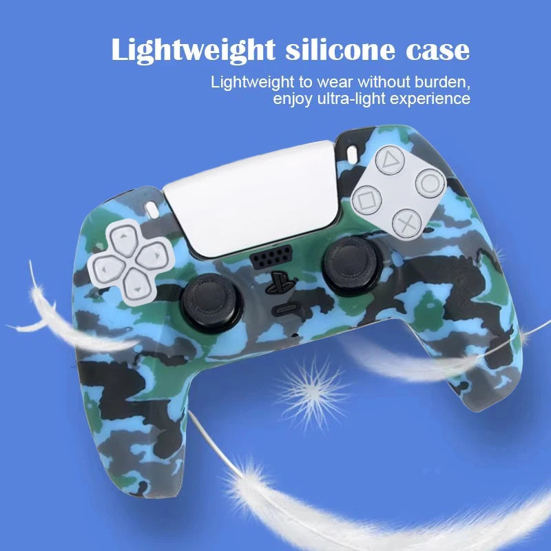 Camo Silicone Skin Cover For PS5 Controller Protection - Smarsty
