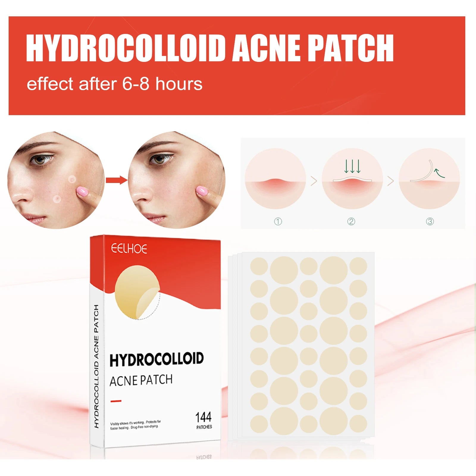 Invisible Hydrocolloid Acne Patches for Clear Skin - Smarsty