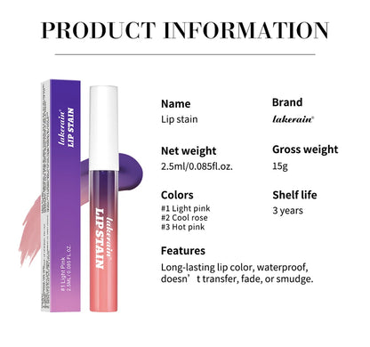 Long-lasting Waterproof Pink Lip Gloss Set - Smarsty