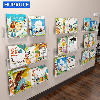 Organizer Picture Book Display Cabinet Bookshelf Children's Wall Behind the Door Reading Magazine Storage Wall Hanging Bookshelf by Smarsty