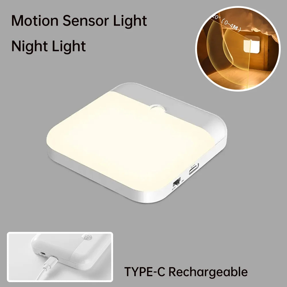 Wireless LED Motion Sensor Night Light for Easy Navigation - Smarsty
