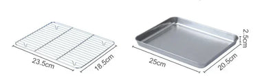 Stainless Steel Baking Pan with Rack for Grilling - Smarsty