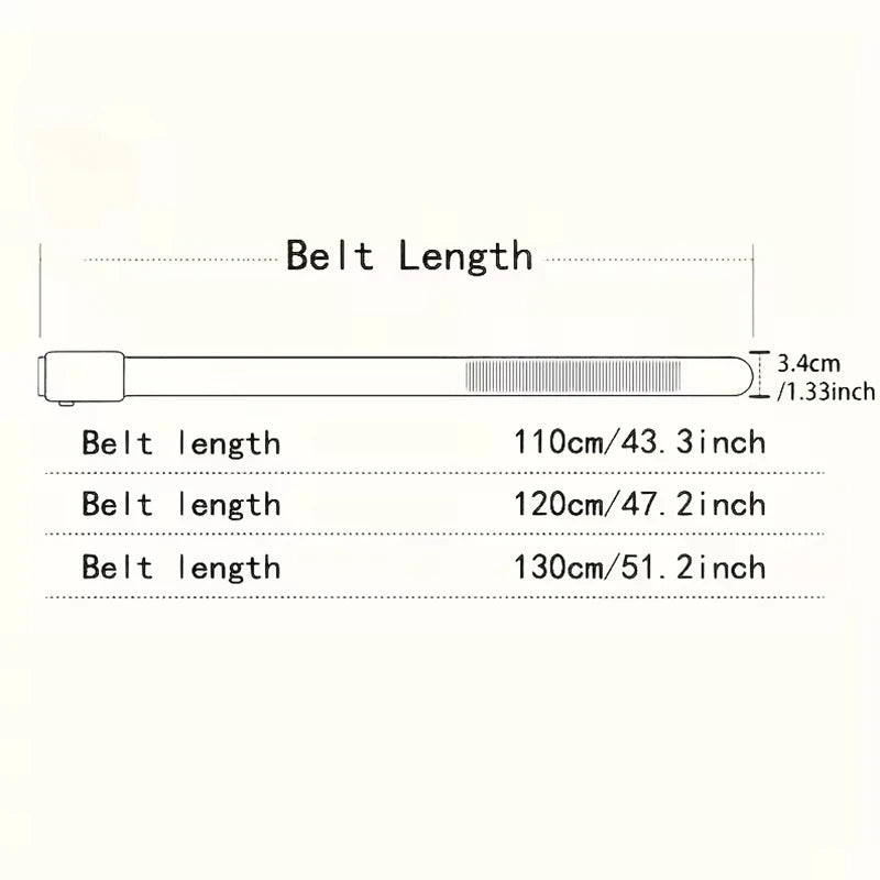 Mens Genuine Leather Automatic Buckle Ratchet Belt - Smarsty