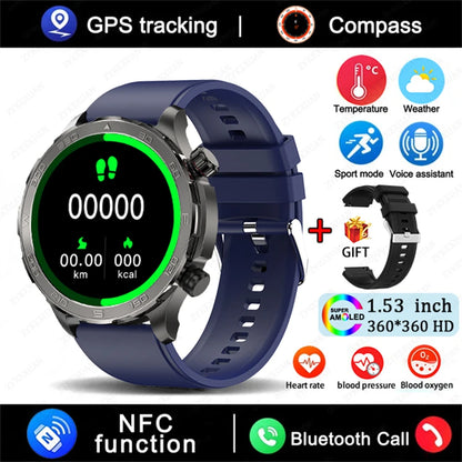 Bluetooth Call Smart Watch For Men With GPS Waterproof - Smarsty