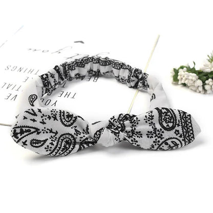 Boho Soft Elastic Headband For Women Vintage Cross Knot - Smarsty