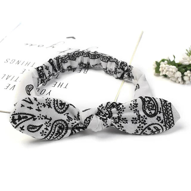 Boho Soft Elastic Headband For Women Vintage Cross Knot - Smarsty