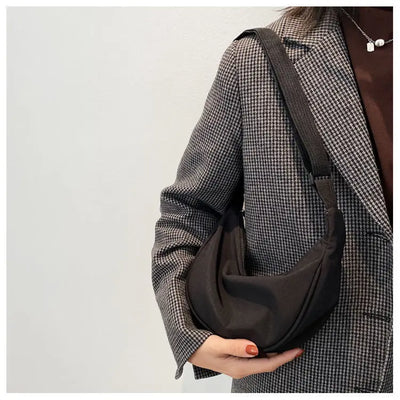Soft Nylon Crossbody Bag For Women With Laptop Compartment - Smarsty
