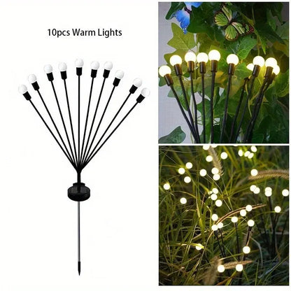 Solar Garden Firefly Lights Waterproof Decorative Lamps - Smarsty