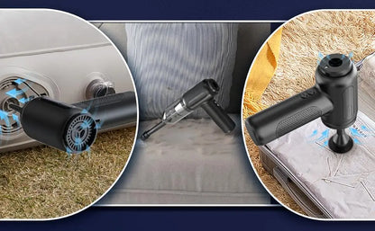 Air Duster - High-Power Suction, 6000mAh Dual-Purpose, Mini Handheld, Multi-Functional, One-Click Dusting, with Crevice Tool, Du