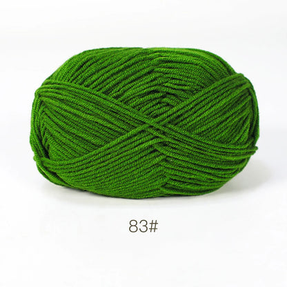 Soft Milk Cotton Yarn for Hand Knitting Projects - Smarsty