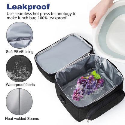 Insulated Lunch Bag With Adjustable Strap And Waterproof - Smarsty