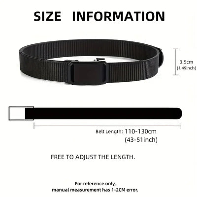Canvas Tactical Belt For Men With Automatic Buckle - Smarsty