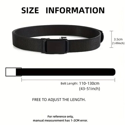Canvas Tactical Belt For Men With Automatic Buckle - Smarsty