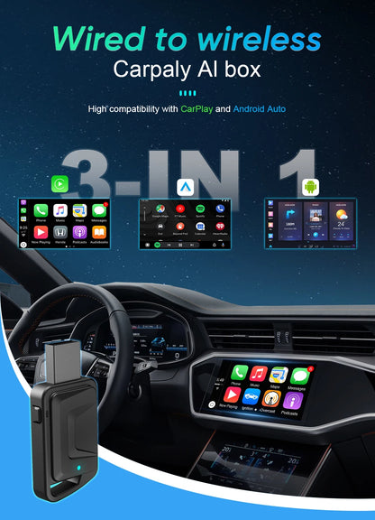 Wireless CarPlay Android Auto Adapter For OEM Car Stereo - Smarsty