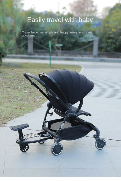 Universal Strollers Step Board Adapter with Seat Second Child Jogger Twins Scooter Baby Pram Hitchhiker Bumper by Smarsty