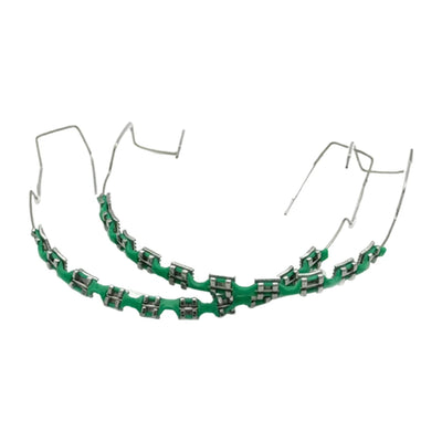 Temporary Tooth Decoration Dental Fake Braces with Metal Wires & Bracket Dental Metal Bracket Dental Tool for Tooth Decor