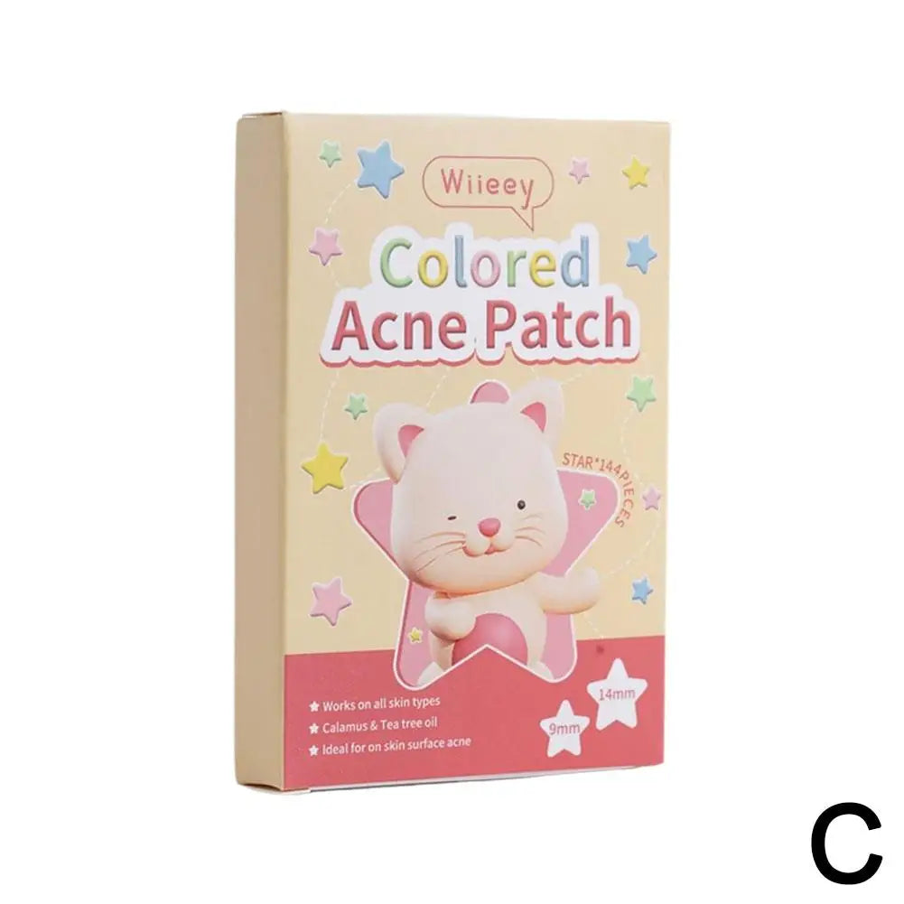 144PCS Colorful Acne Patches for Clear Skin - Smarsty