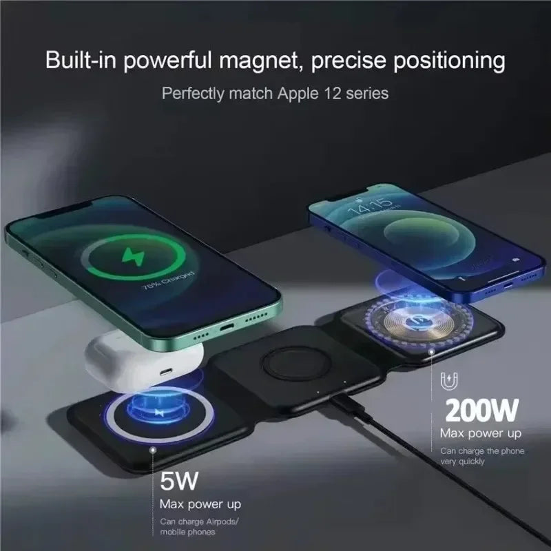 3 In 1 Wireless Charger Dock For iPhone And Smartwatch - Smarsty