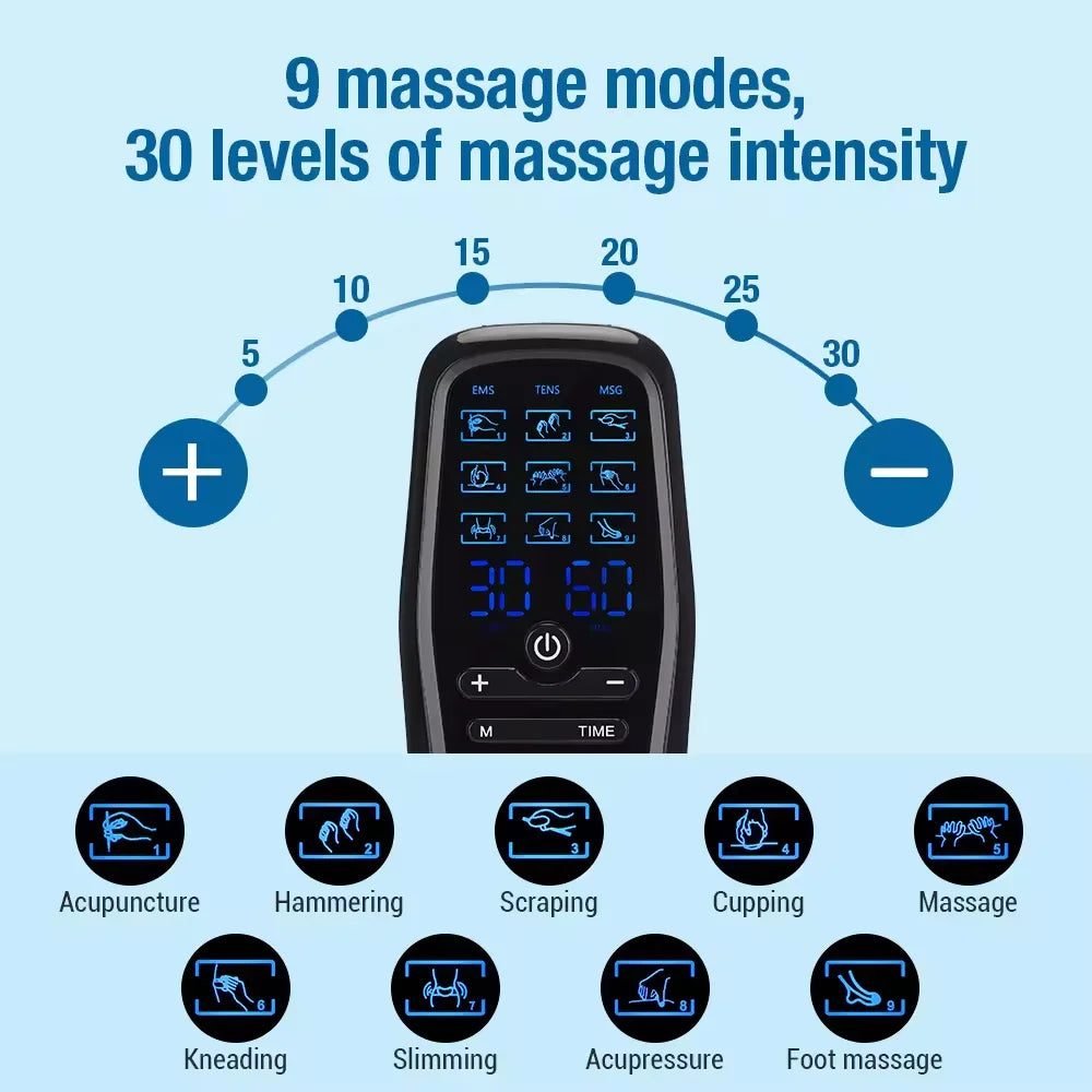 Electric EMS Muscle Stimulator with Built-in Battery - Smarsty